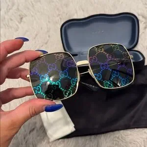 Gucci | Accessories | Gucci Gg44s Rainbow Logo Mirrored Lens 